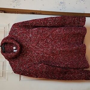 Relativity Red Marled Sweater